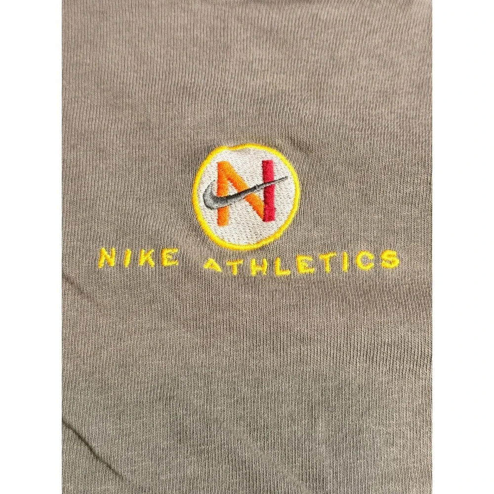 Vintage 90s Nike White Tag Long Sleeve Shirt Mens XL Olive Green Embroidered